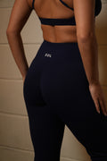 GODDESS FLARE PANTS NAVY